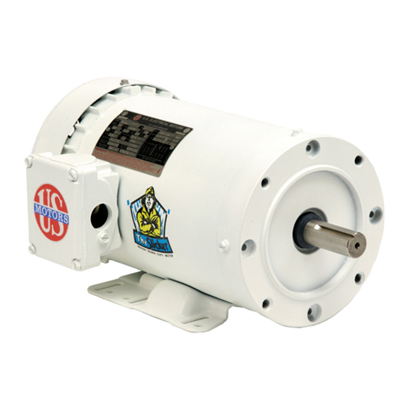 US-Nidec WD10P1DC White Epoxy Washdown Electric Motor