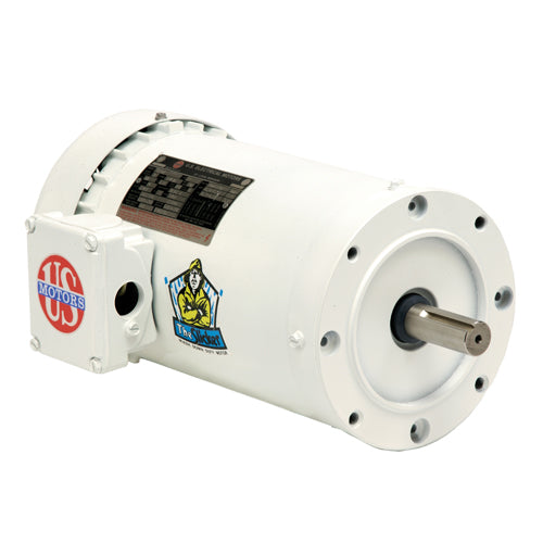 US-Nidec WD10P2DCR White Epoxy Washdown Electric Motor