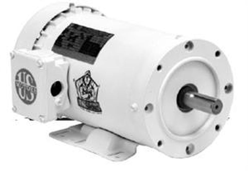 US-Nidec WD1S1AC White Epoxy Washdown Electric Motor