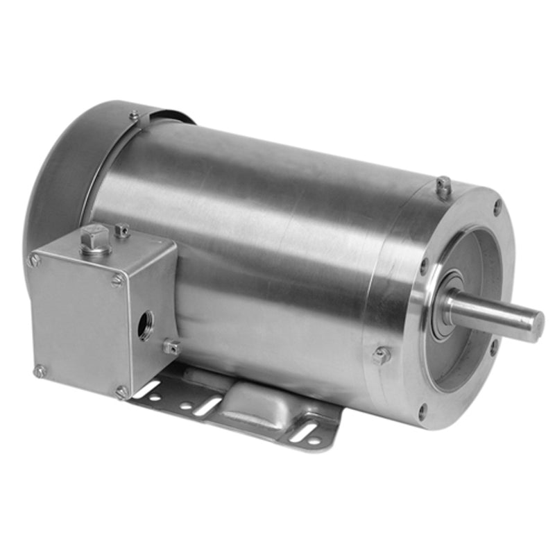 WDS2P1AC Nidec 2 hp 3600 RPM 145TC All-Stainless (Rigid Base) 208-230/460V TENV 3-Phase Washdown Electric Motor WDS2P1AC